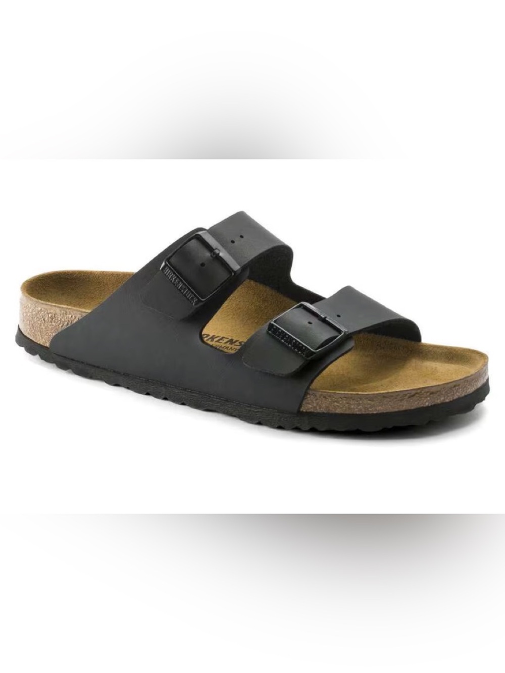 Birkenstock Arizona Two-Strap Sandal in Black SZ 37/7/7.5 VGUC